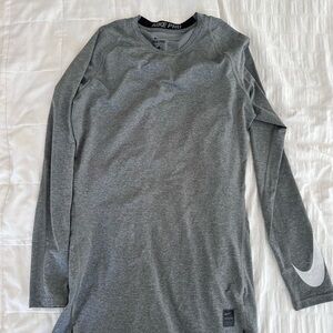 Nike Pro Dri-FIT Compression Shirt in Gray